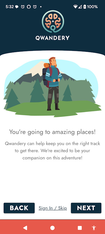 Qwandery Mobile App Welcome Slideshow - Slide 5